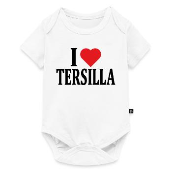 t-shirt j’aime Tersilla t-shirt idée cadeau - Body à manches courtes Premium Bébé - blanc - Devant