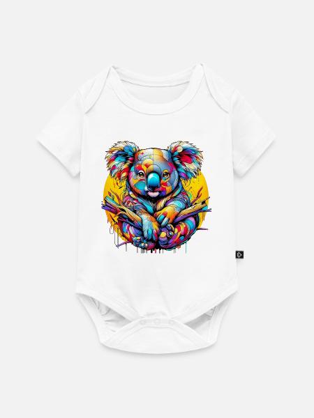 Koala - Baby Premium Kurzarmbody - Weiß