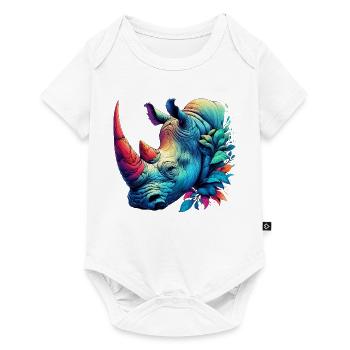 Rhinoceros - Baby Premium short-sleeve bodysuit - white - Front