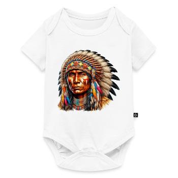 American Indian American Red Skin - Baby Premium short-sleeve bodysuit - white - Front