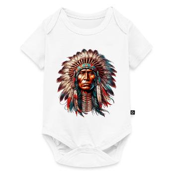 American Indian American Red Skin - Baby Premium short-sleeve bodysuit - white - Front
