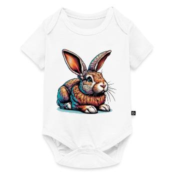 Lapin - Body à manches courtes Premium Bébé - blanc - Devant