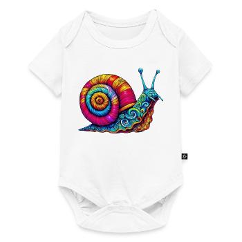 Escargot - Body à manches courtes Premium Bébé - blanc - Devant