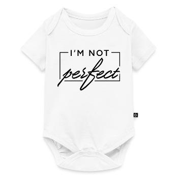 I m not perfect - Baby Premium short-sleeve bodysuit - white - Front