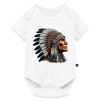 American Indian American Red Skin - Baby Premium short-sleeve bodysuit - white - Front