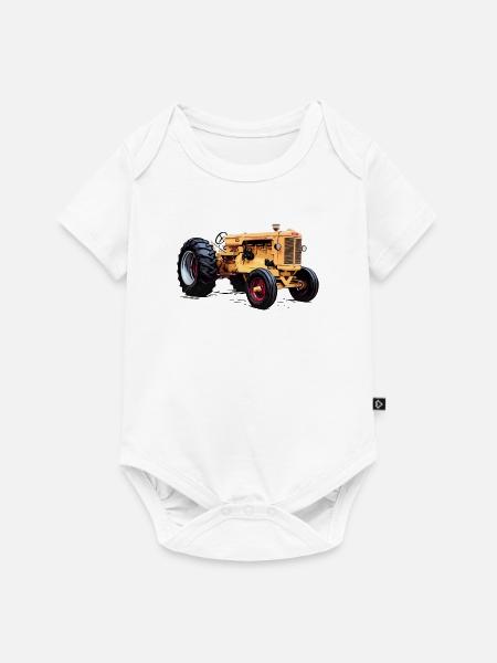 Minneapolis Traktor G-Serie - Baby Premium Kurzarmbody - Weiß