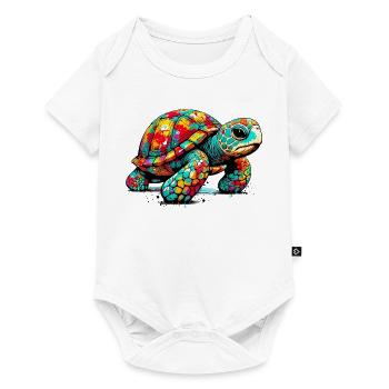 Turtle - Baby Premium short-sleeve bodysuit - white - Front