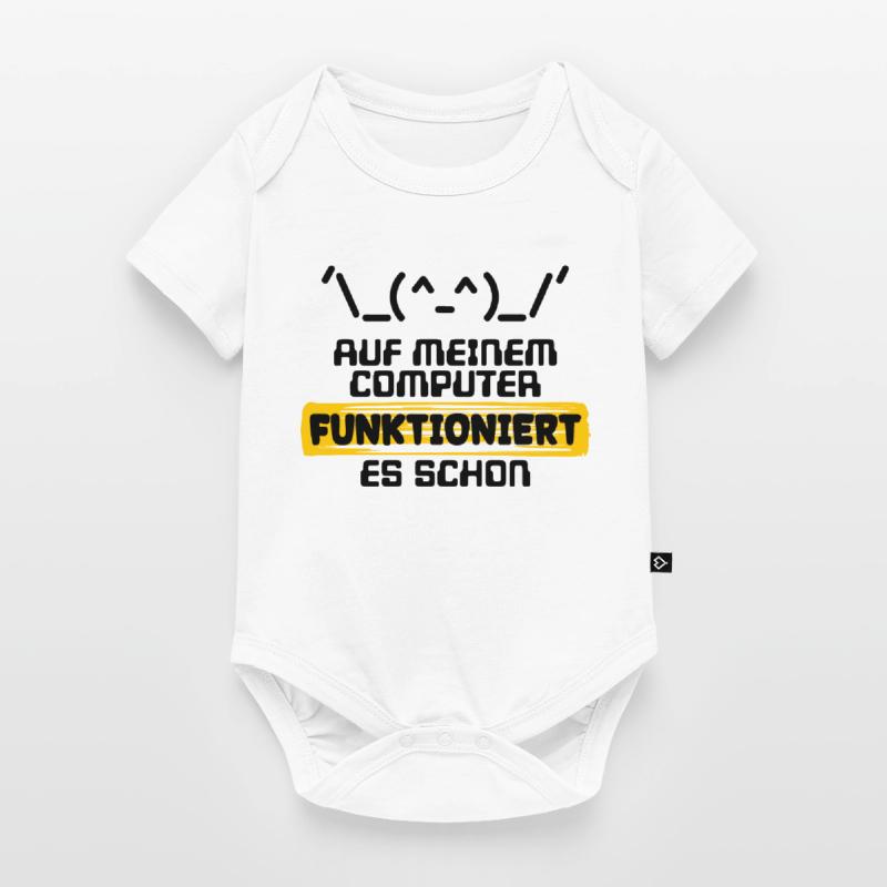 Programmeur de script de code de déclaration du développeur Body à manches courtes Premium Bébé