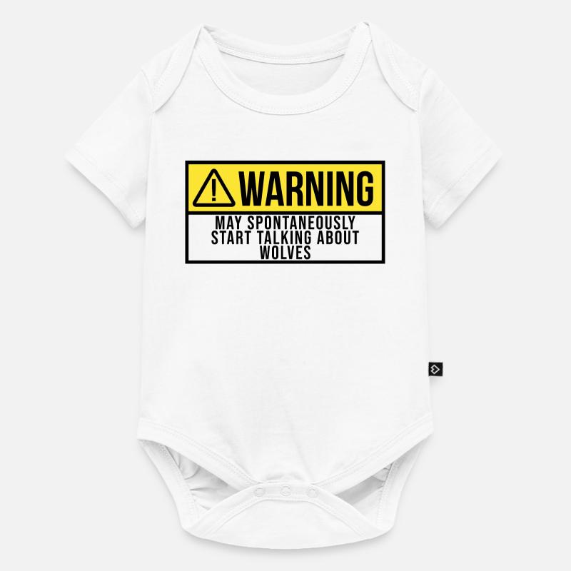loup - Body à manches courtes Premium Bébé - blanc