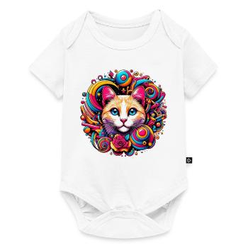 Chat - Body à manches courtes Premium Bébé - blanc - Devant