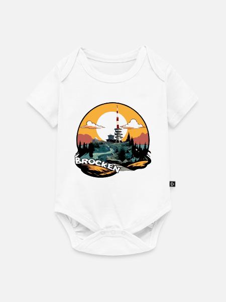 Brocken | Brocken im Harz | Brocken Sendeturm - Baby Premium Kurzarmbody - Weiß
