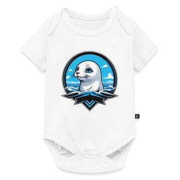 Small Seal Seals Sea - Baby Premium short-sleeve bodysuit - white - Front