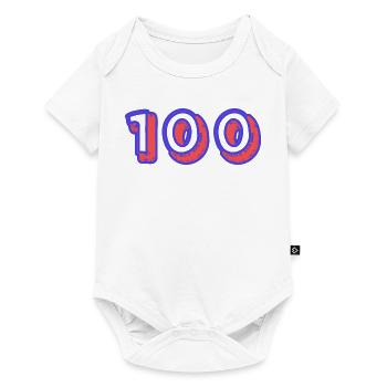 100. 100 JAHRE. 100-JÄHRIGES JUBILÄUM. GEBURTSTAG 100 - Baby Premium Kurzarmbody - Weiß - Vorne