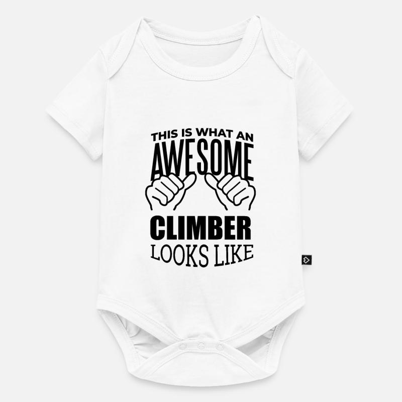 grimpeur - Body à manches courtes Premium Bébé - blanc