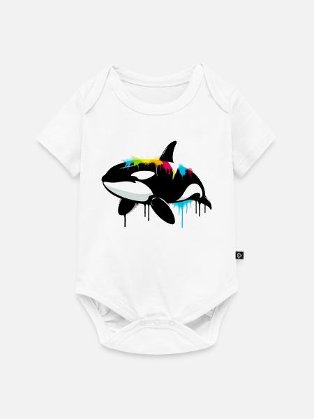 Schwertwal - Baby Premium Kurzarmbody - Weiß