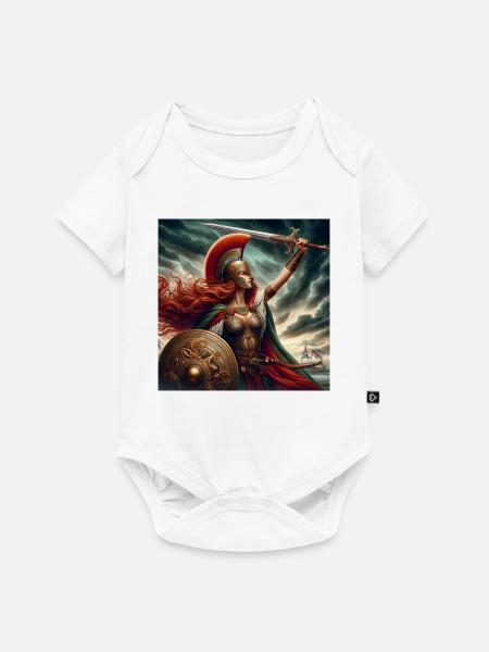 Die Macht eines keltischen Kriegers - Baby Premium Kurzarmbody - Weiß