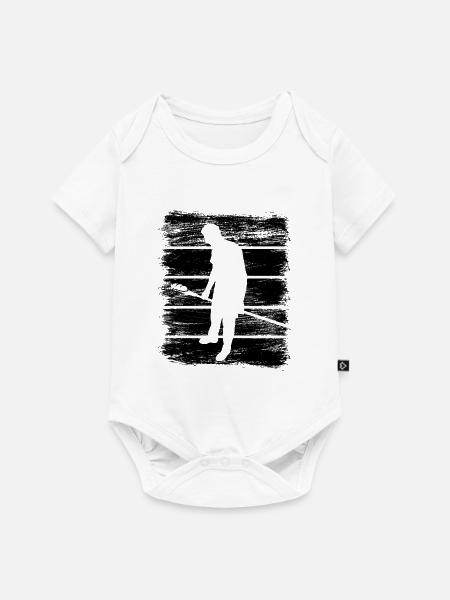 Bäcker Skizze - Baby Premium Kurzarmbody - Weiß