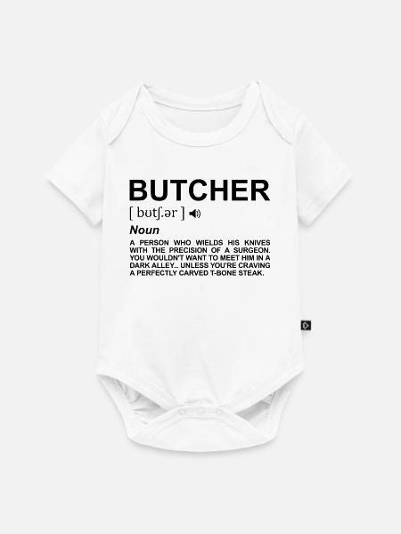 Metzger Bedeutung - Baby Premium Kurzarmbody - Weiß