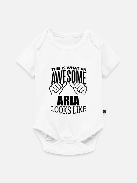 Arie Arie Arie - Baby Premium Kurzarmbody - Weiß