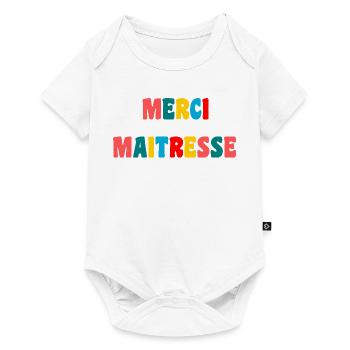 MISTRESS. THANK YOU. THANK YOU MISTRESS - Baby Premium short-sleeve bodysuit - white - Front