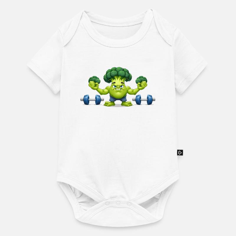 Halophiles de brocoli - Body à manches courtes Premium Bébé - blanc