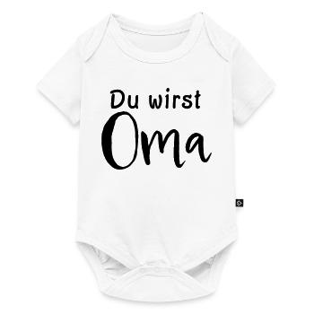 Du wirst Oma - Baby Premium Kurzarmbody - Weiß - Vorne