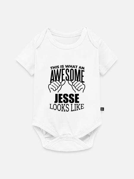 Jesse Jesse Jesse - Baby Premium Kurzarmbody - Weiß