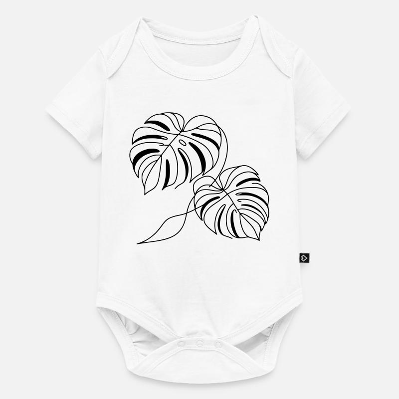 Monstera - Body à manches courtes Premium Bébé - blanc