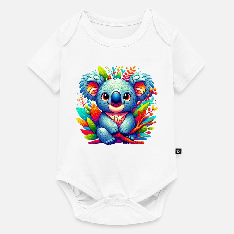 Koala - Body à manches courtes Premium Bébé - blanc