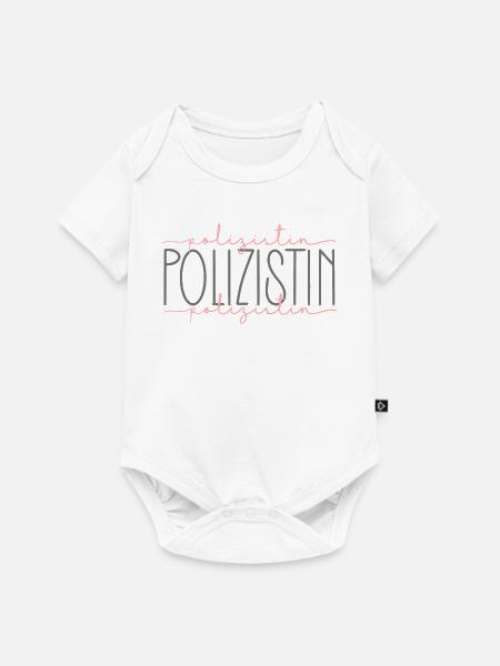 Polizistin Geschenk Polizei Beamtin Beruf - Baby Premium Kurzarmbody - Weiß