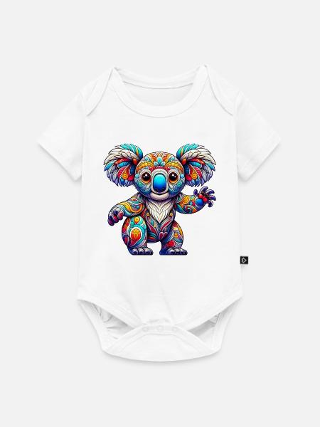 Koala - Baby Premium Kurzarmbody - Weiß