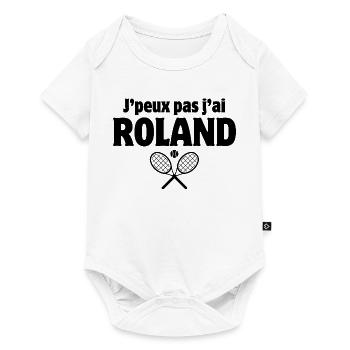 tennis, fan de tennis, match de tennis - Body à manches courtes Premium Bébé - blanc - Devant