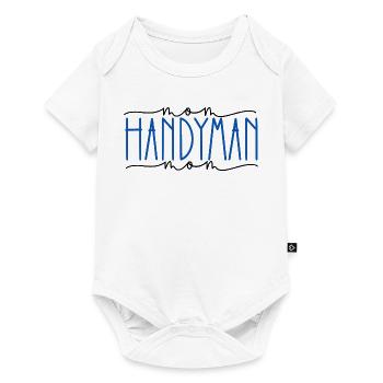 Handwerker stolze Mama süßes Geschenk - Baby Premium Kurzarmbody - Weiß - Vorne