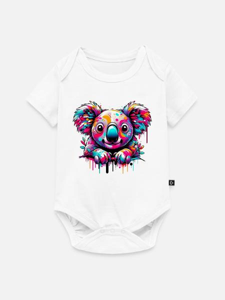 Koala - Baby Premium Kurzarmbody - Weiß