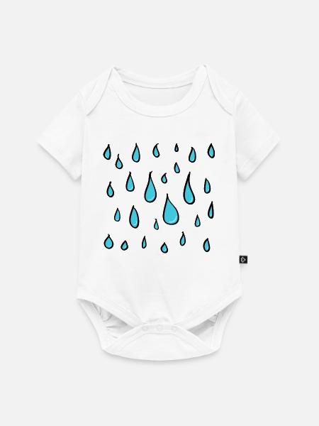 water drop - Baby Premium Kurzarmbody - Weiß