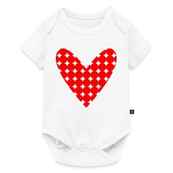 HEART. DAD. MOM. Bachelorette party. BEBE. CHILD. HEART. FEAST - Baby Premium short-sleeve bodysuit - white - Front