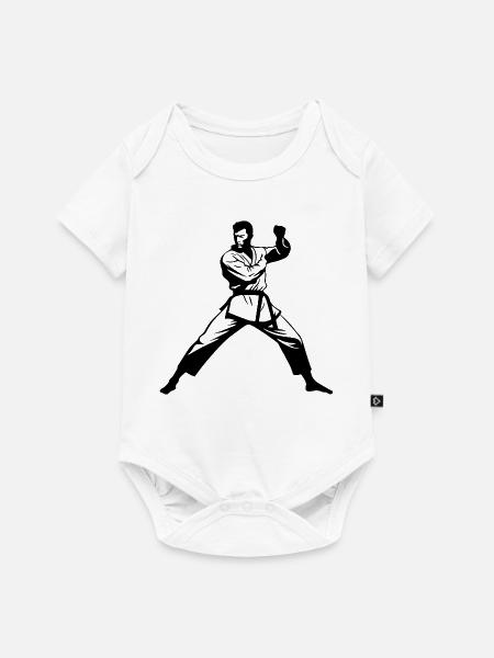 Karateka - Baby Premium Kurzarmbody - Weiß