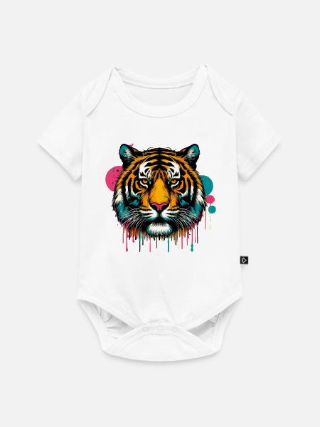 Tiger - Baby Premium Kurzarmbody - Weiß
