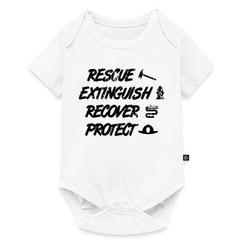 Rescue Extinguish Recovery Protect - Baby Premium short-sleeve bodysuit - white - Front