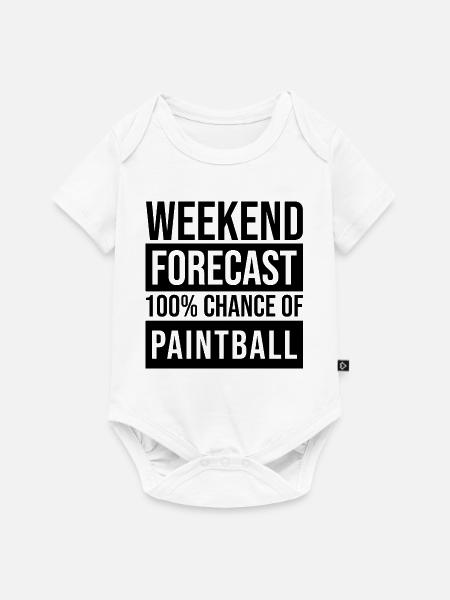 Paintball Paintball Paintball - Baby Premium Kurzarmbody - Weiß