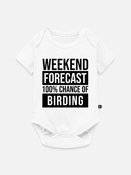 Birder Birder Birder - Baby Premium Kurzarmbody - Weiß