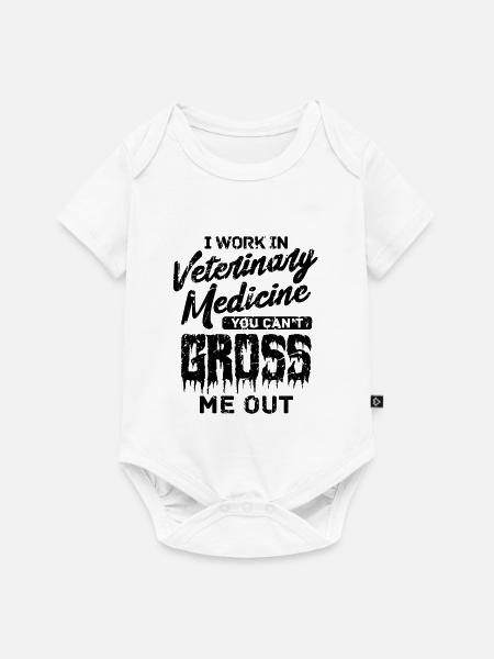 Tierarzt Spruch - Baby Premium Kurzarmbody - Weiß