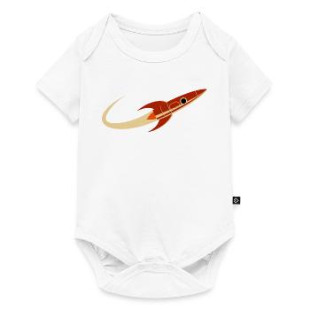Red Space Rocket - Baby Premium short-sleeve bodysuit - white - Front