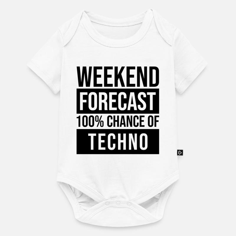 Techno - Baby Premium Kurzarmbody - Weiß
