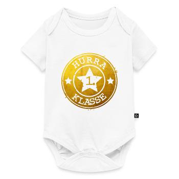 Hurrah 1ère classe - emblème doré avec étoile - Body à manches courtes Premium Bébé - blanc - Devant