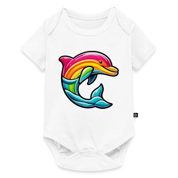 Dolphin - Baby Premium short-sleeve bodysuit - white - Front