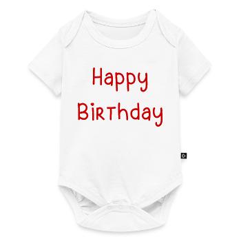 ALLES GUTE ZUM GEBURTSTAG. ALLES GUTE ZUM GEBURTSTAG. JAHRESTAG. - Baby Premium Kurzarmbody - Weiß - Vorne