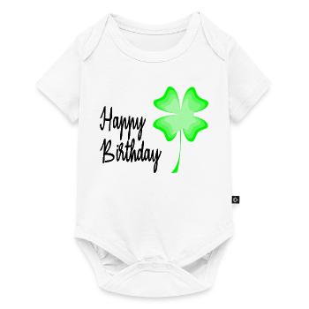 ALLES GUTE ZUM GEBURTSTAG. ALLES GUTE ZUM GEBURTSTAG. JAHRESTAG. - Baby Premium Kurzarmbody - Weiß - Vorne