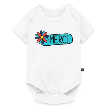 MAÎTRESSE. MAITRE. MERCI. MERCI MAÎTRESSE - Body à manches courtes Premium Bébé - blanc - Devant