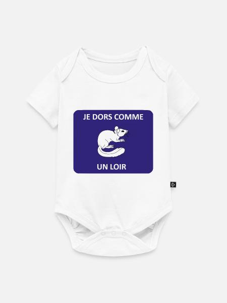 Ich schlafe wie ein Siebenschläfer - Baby Premium Kurzarmbody - Weiß